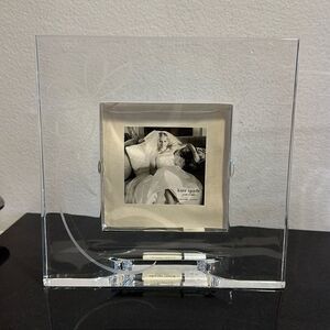 Kate spade New York Belle Boulevard square photo picture frame Crystal NWT